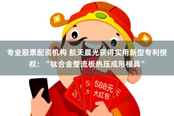 专业股票配资机构 航天晨光获得实用新型专利授权：“钛合金整流板热压成形模具”